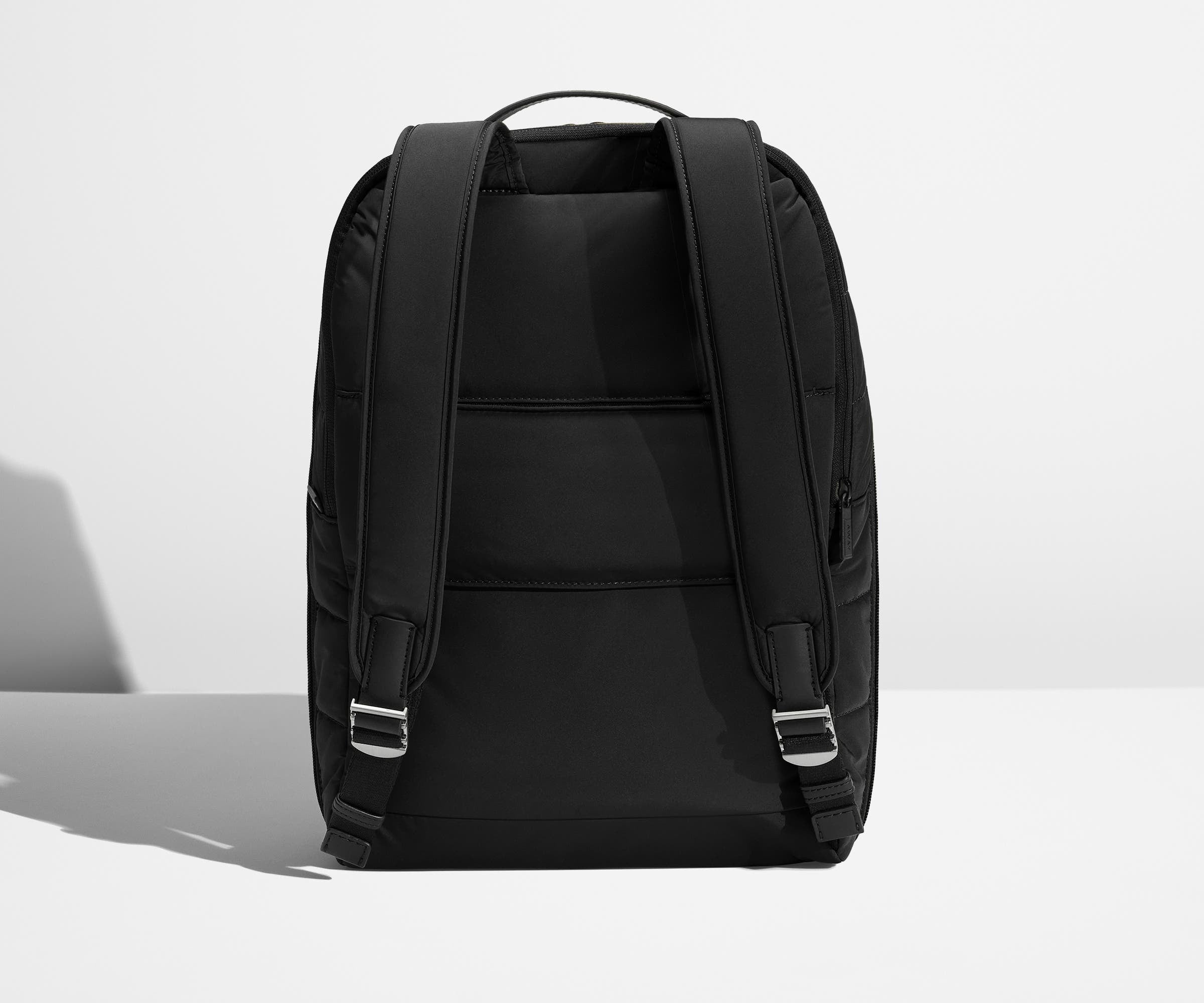 The Quilted Everywhere Zip Backpack in Jet Black - Image 2